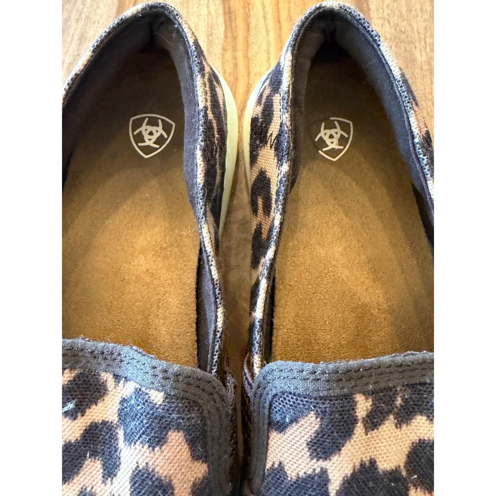 Ariat Cruiser Leopard Print Slip On Shoes Womens 9B Brown Animal Print Loafers - Picture 9 of 9